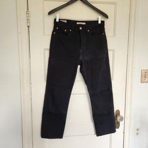 Levi's Wedgie Straight Black Women Jeans Size 27